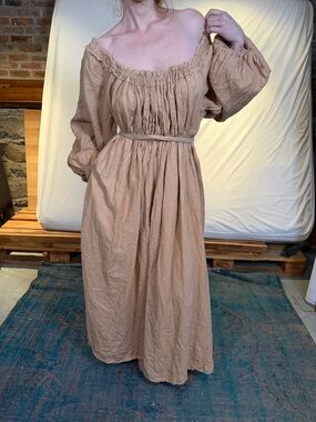Luxe Provence Blush Pink Maxi Dress with Smocked Waist